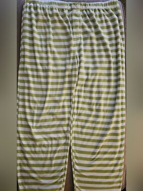 Dr. Seuss Grinch Lounge Pajama Pants Mens 3X 48-50 Green White Striped Sleepwear